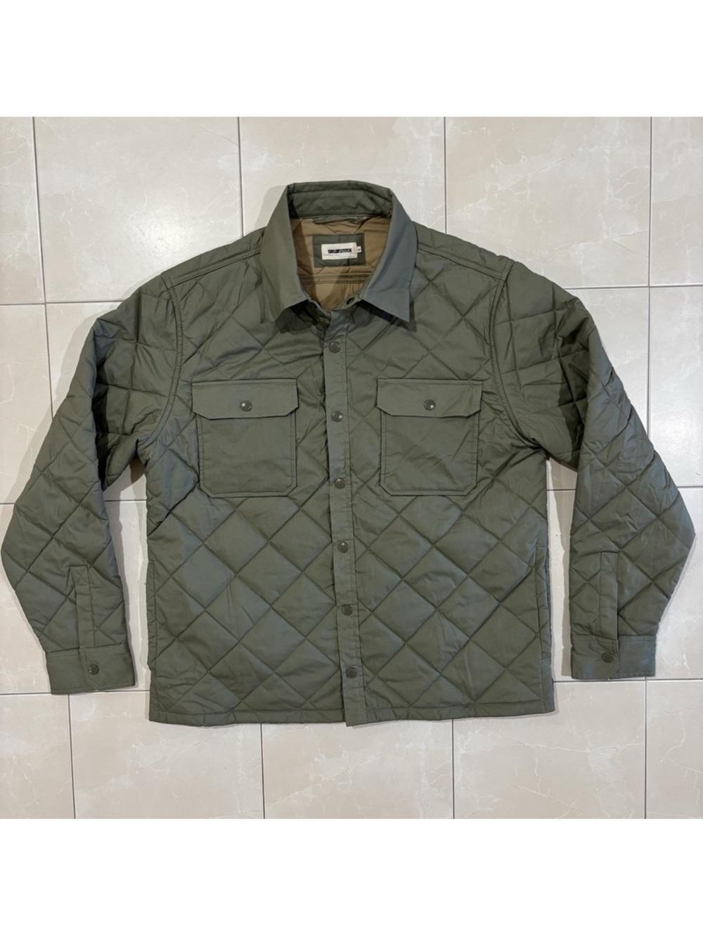 Taylor Stitch Olive Green Quilted Field Jacket